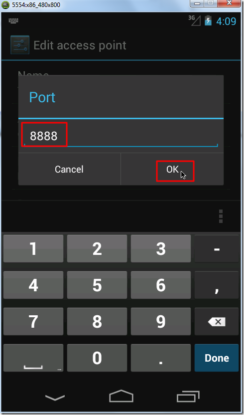 click port number then ok_thumb