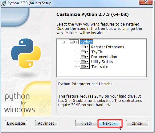 安装Python时选择Register Extensions