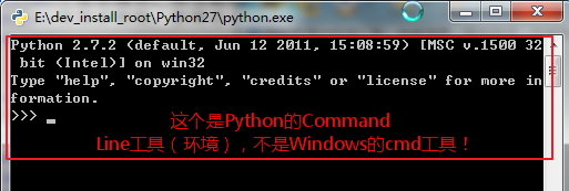 Python (Command Line)的界面