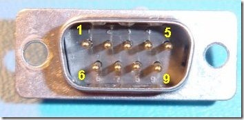 公口的9针的RS232接口