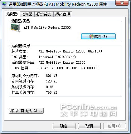 全面测试A8jr,探究RadeonX2300的真实性能
