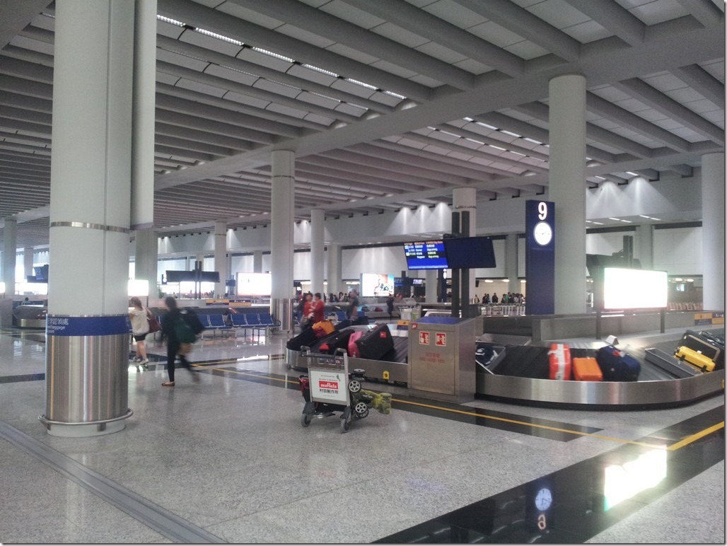 香港机场 取行李处