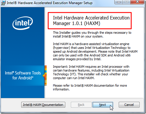 intel hardware accelerated execution
