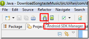 use android sdk manager