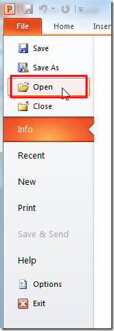use powerpoint to open ok
