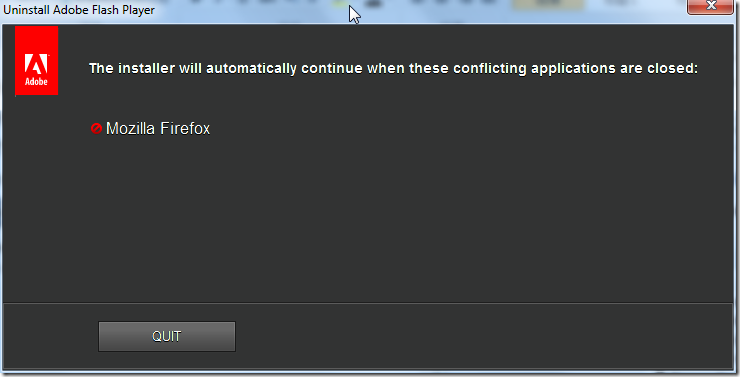 after close firefox then will auto uninstall