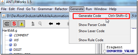 generate generate code