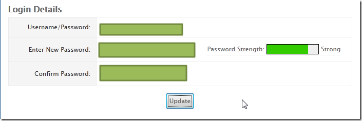 update the password for cpanel_thumb