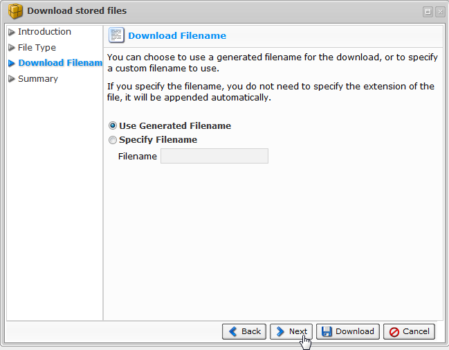 use generate filename