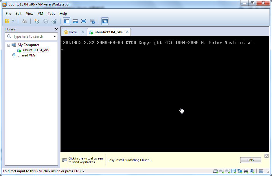 boot ok show isolinux 3.82