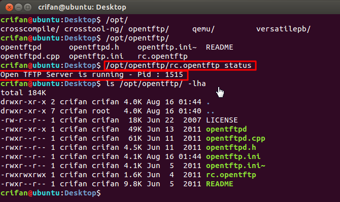 【记录】Ubuntu下为QEMU安装Open TFTP Server