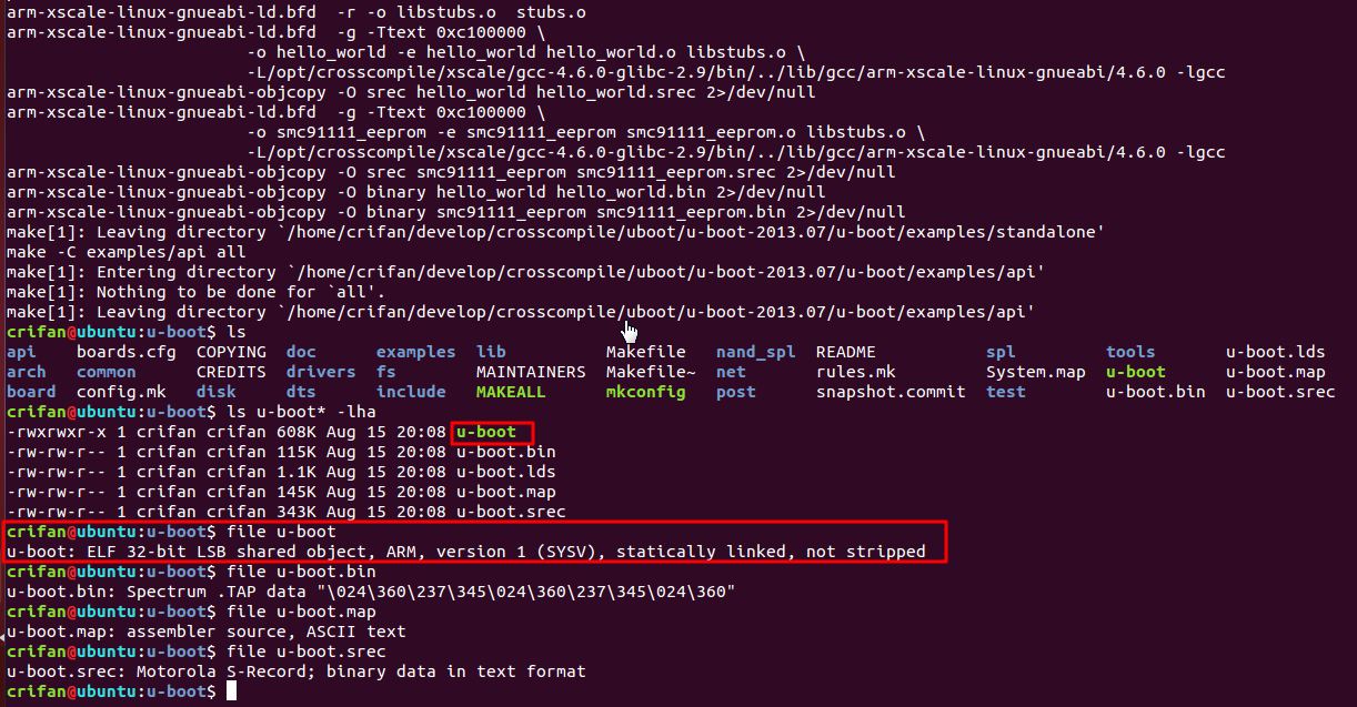 【记录】用arm-xscale-linux-gnueabi为u-boot-2013.07去配置和交叉编译versatilepb