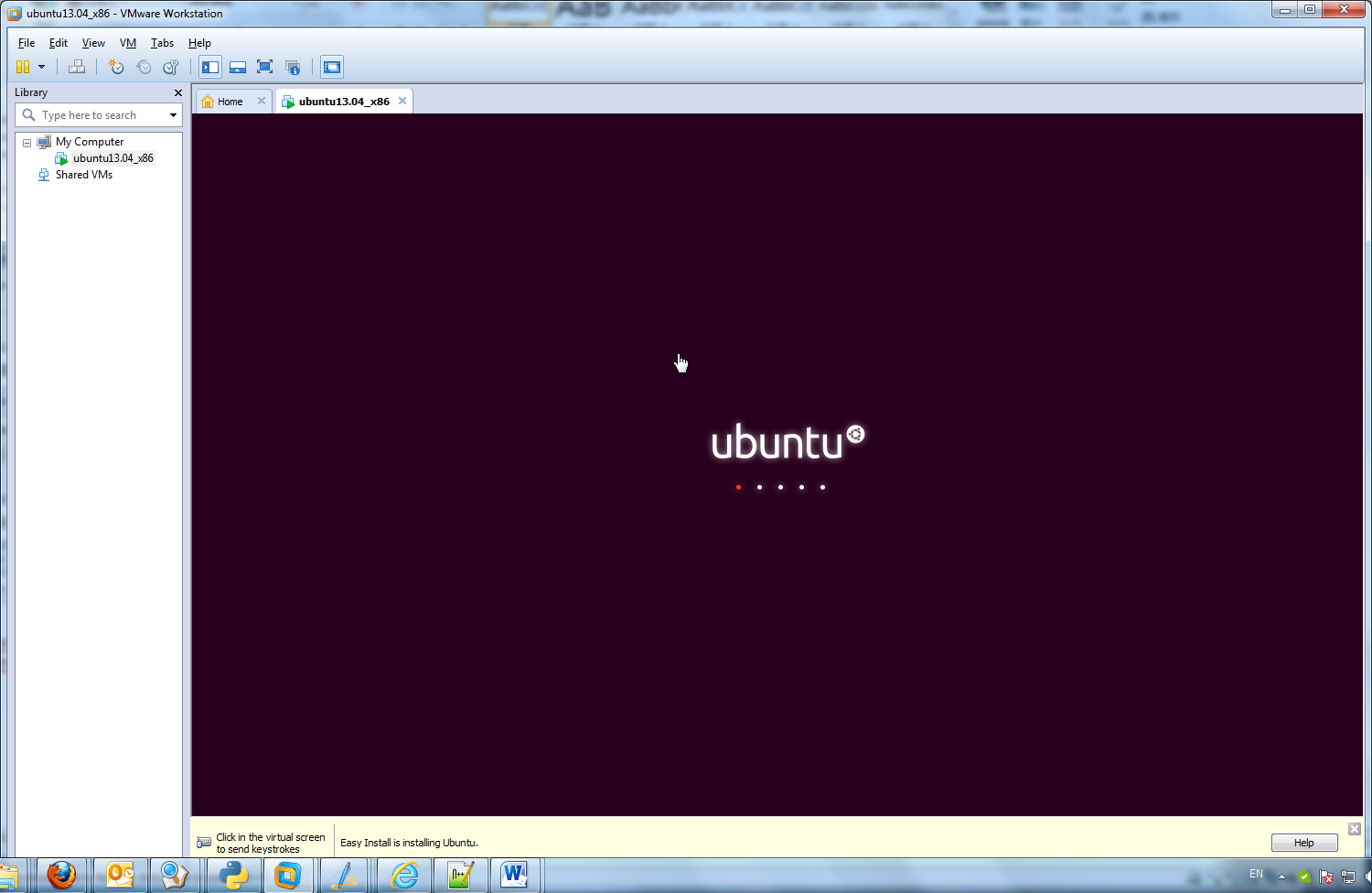 show main ubuntu booting ui