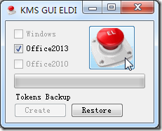 click red button for kms
