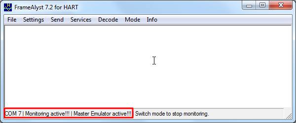 com7 monitoring active master emulator active