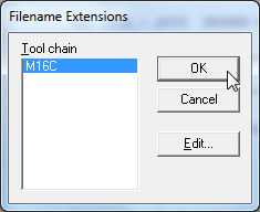 iar menu tools filename extensions