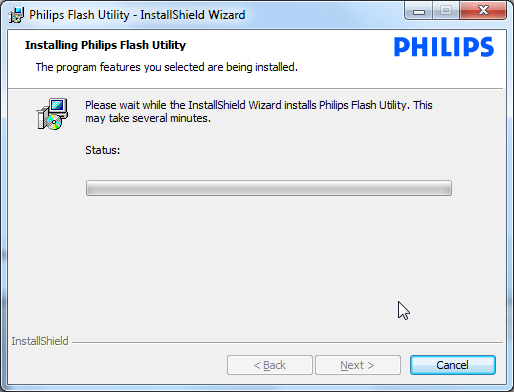 philips flash utility installing philips flash utility