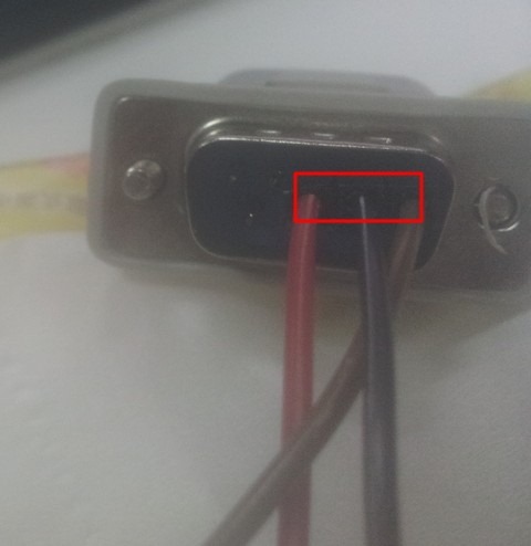 rs485 pins connectted using single line whole view