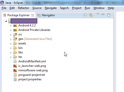 imported android project for 4.2.2 android