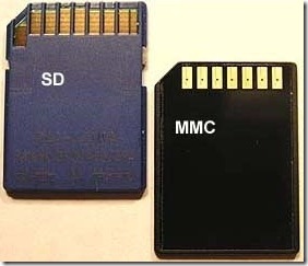 real sd vs mmc card