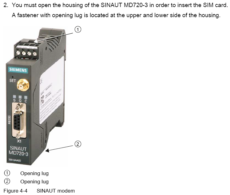 SINAUT MD720-3  GPRS GSM Modem