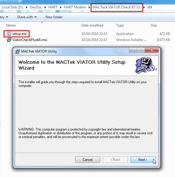 run macteck viator check bt 3.1 setup exe