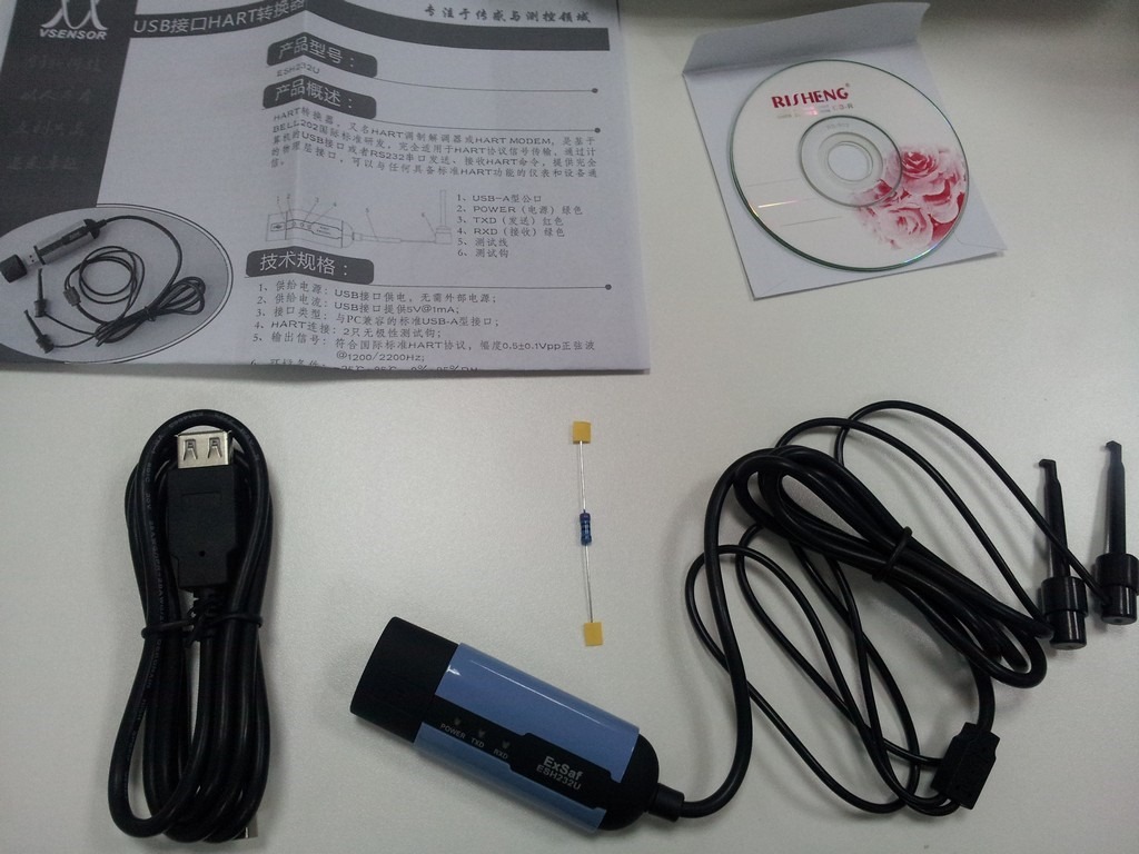 esh232u item list manual cd usb cable resistor modem