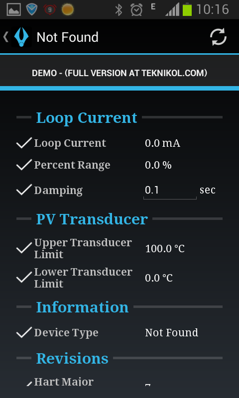 loop current PV transducer infomation