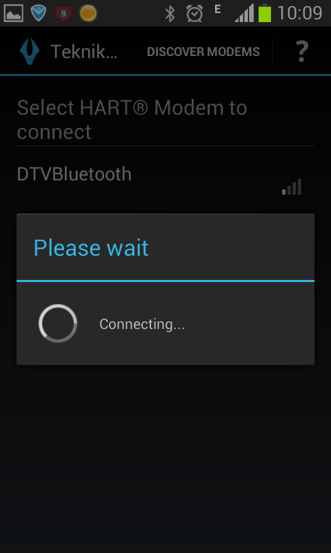 please waiting connecting paired bluetooth