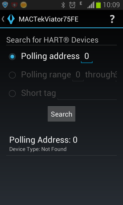 poll address 0 device type not found