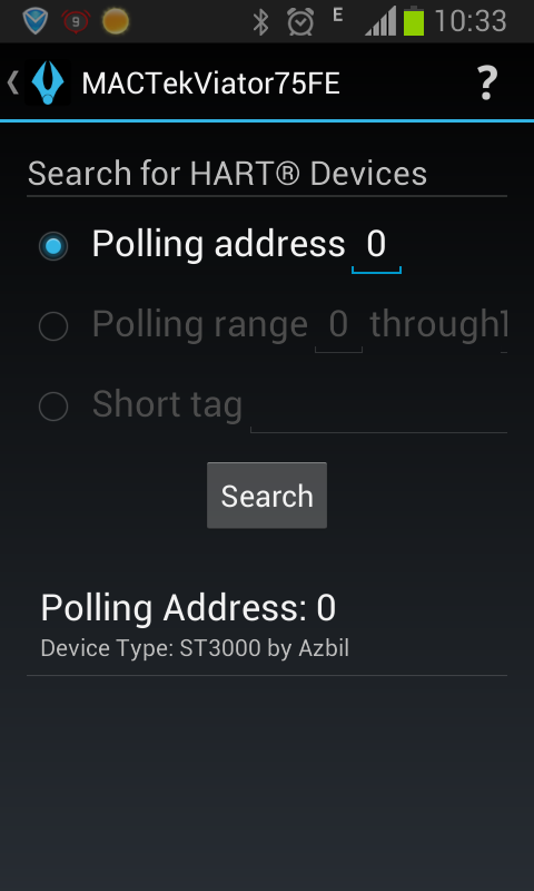 polling address 0 found ST3000 by Azbil