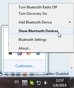 show bluetooth devices