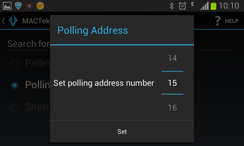 to 15 polling address