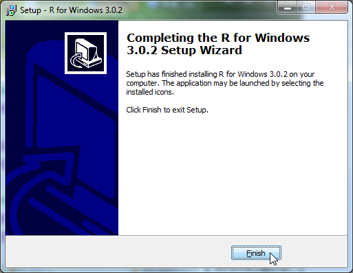 Setup R for Windows 3.0.2 complete install