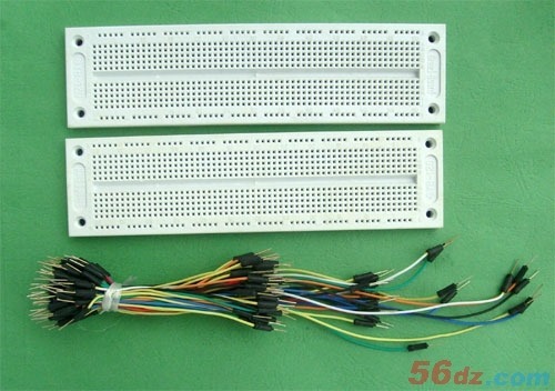 white bread board and connection line