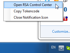 Open RSA Control Center