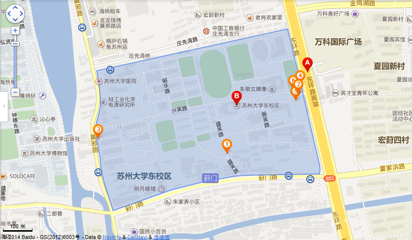 suzhou university east district detail view