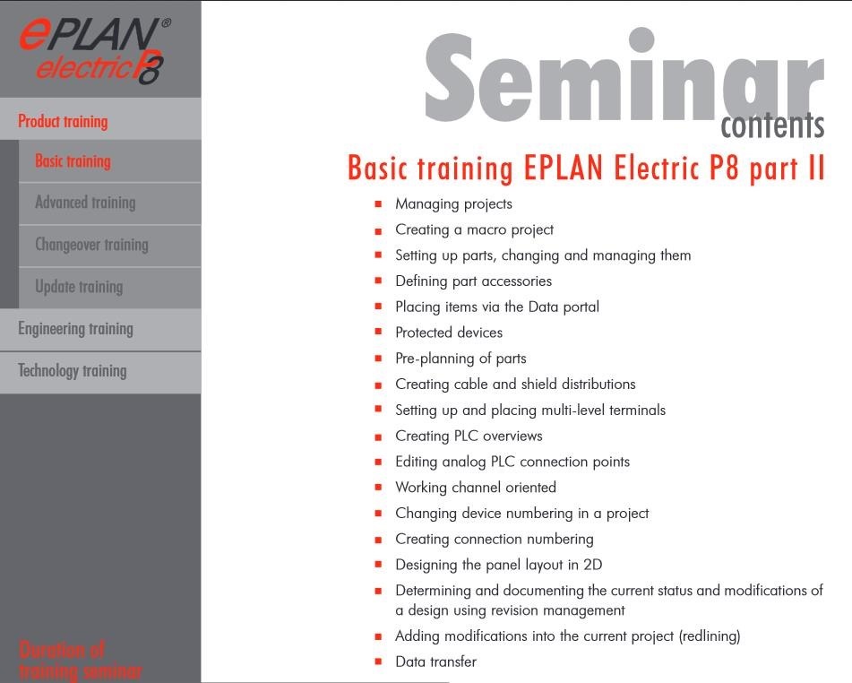 basic training eplan electric p8 part ii