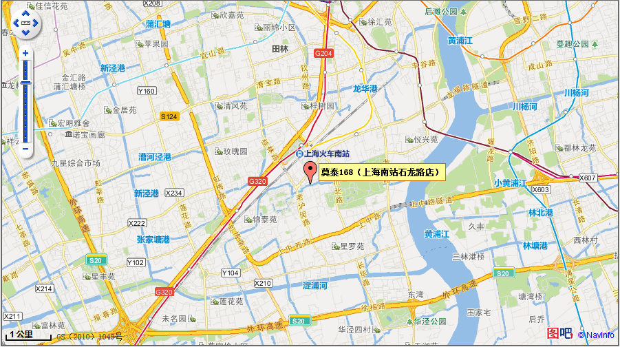 motel 168 location show in ctrip map