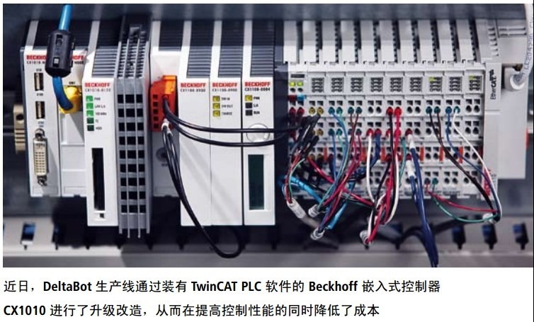 deltabot product line use twincat plc beckhoff down cost