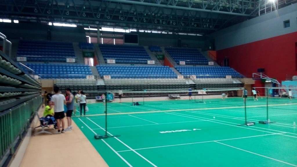 dushu lake badminton court inside left side view