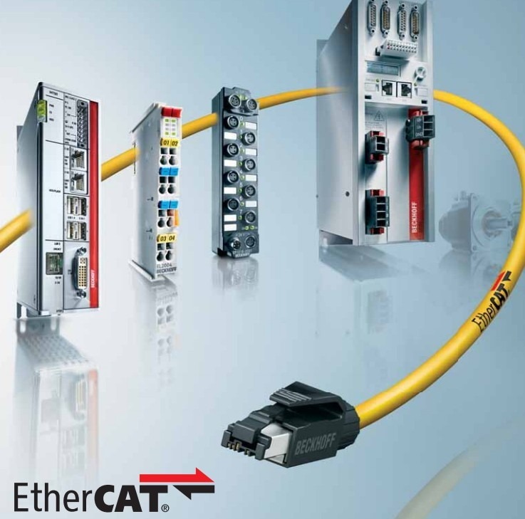 fieldbus ethercat logo with many devices
