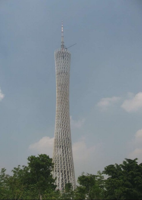 guangzhou television tower named small waist