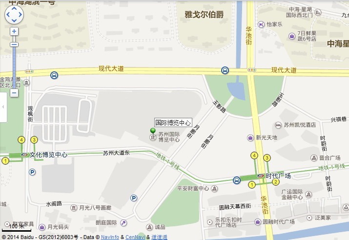 international expo center location map view near
