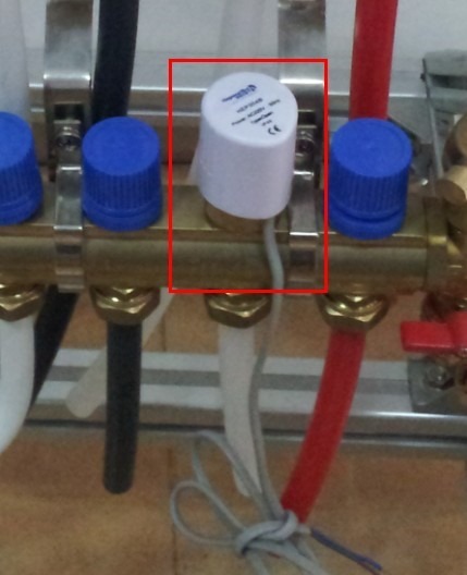 real stuff for electric heat valve white
