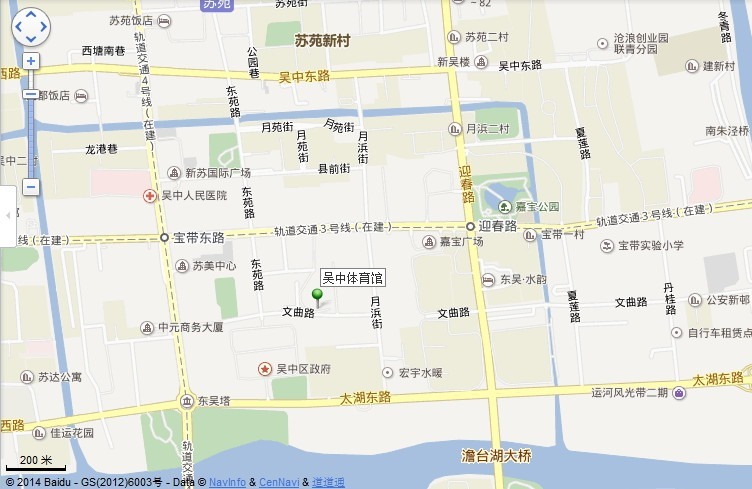 wuzhong gym location map view middle