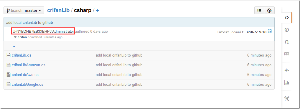 now github project user not crifan but complext