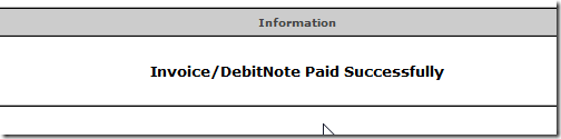 pay complete invoice paid successfully