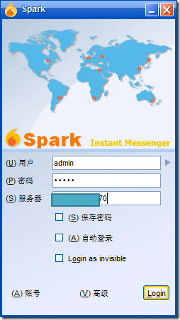 spark login use para