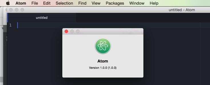 current mac atom verion 1.0.0